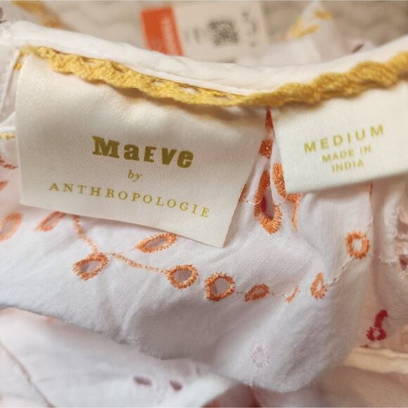 ANTHROPOLOGIE FLORAL SUMMER BLOUSE SIZE MED - Picture 6 of 7
